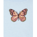 Childrens Place Light Blue Butterfly Tie Front Hi-Low Top